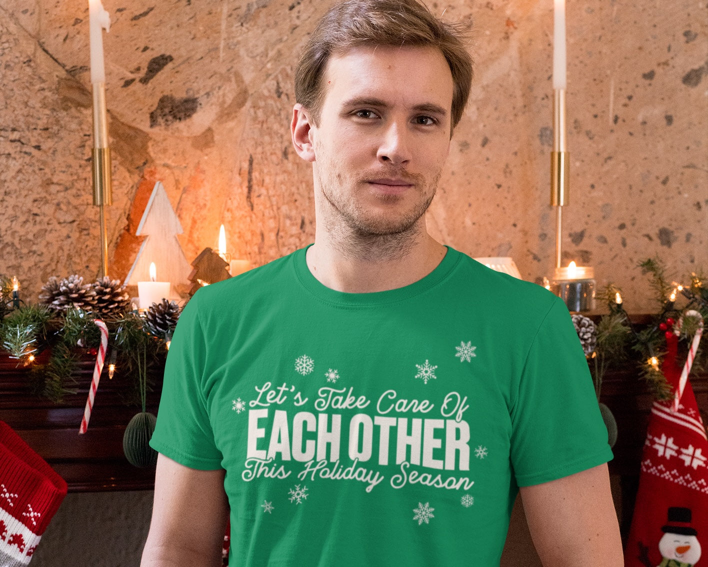 Let's Take Care of Each Other This Holiday Season - T-Shirt